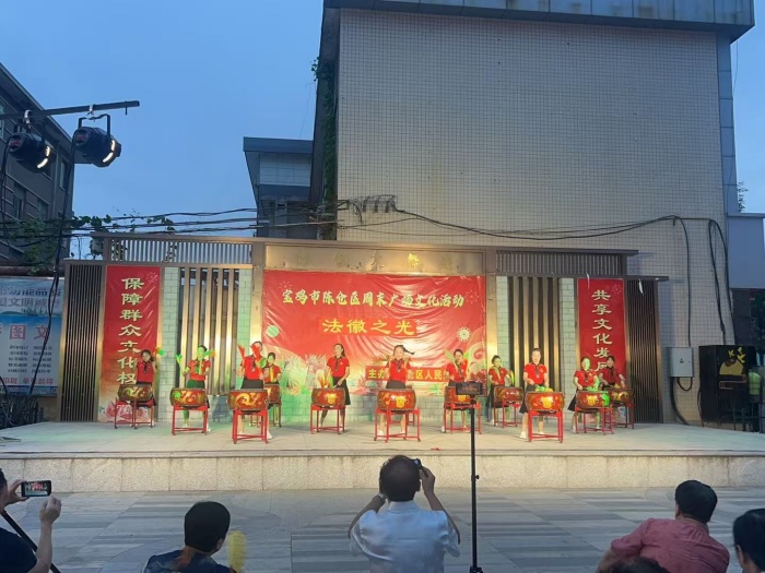 2025年8月22日区人民法院周末广场文化活动